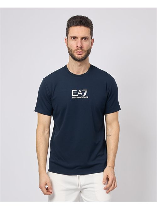T-shirt girocollo slim fit EA7 con logo EMPORIO ARMANI EA7 | 7M000301-AF13739UB102